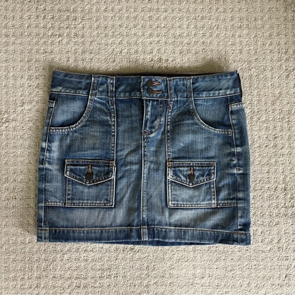 Vintage Old Navy Jean Mini Skirt Size 2